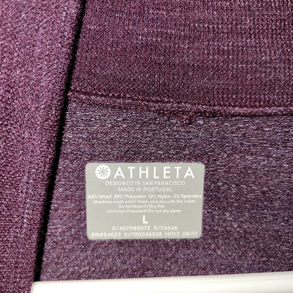 Athleta Wool Blend Turtleneck Sweater Large - Picture 4 of 6